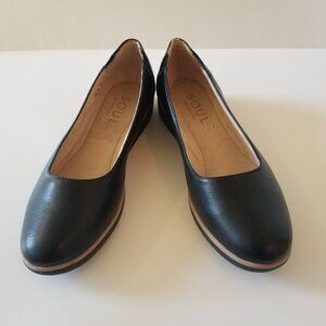 Soul Naturalizer Idea Ballet Black Wedge Flats  size 11W